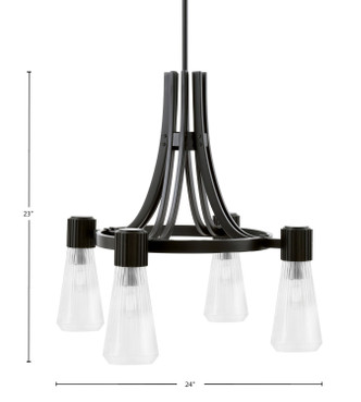 Everleigh Four Light Chandelier (4814-MB-880)