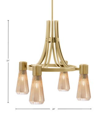 Everleigh Four Light Chandelier (4814-NAB-883)