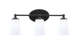 Toltec Lighting - 5913-MB-261 - Three Light Bath Bar - Capri - Matte Black