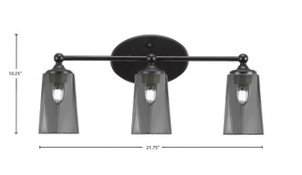 Capri Three Light Bath Bar (5913-MB-262)