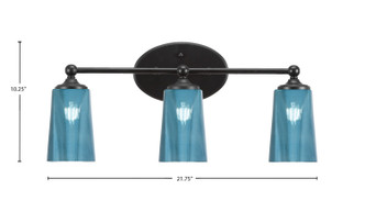 Capri Three Light Bath Bar (5913-MB-265)