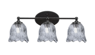 Toltec Lighting - 5913-MB-4232 - Three Light Bath Bar - Capri - Matte Black