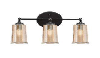 Toltec Lighting - 5913-MB-5033 - Three Light Bath Bar - Capri - Matte Black