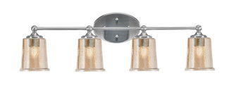 Toltec Lighting - 5914-BN-5033 - Four Light Bath Bar - Capri - Brushed Nickel