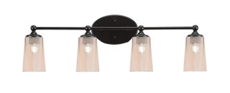 Toltec Lighting - 5914-MB-263 - Four Light Bath Bar - Capri - Matte Black