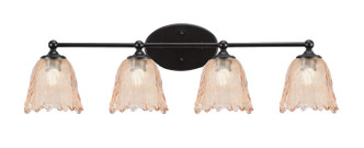 Toltec Lighting - 5914-MB-4233 - Four Light Bath Bar - Capri - Matte Black