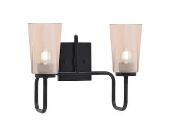 Toltec Lighting - 6222-MB-263 - Two Light Bath Bar - Sandia - Matte Black