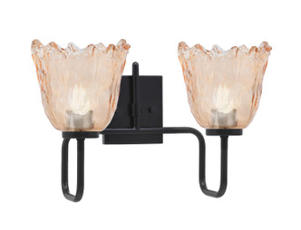 Toltec Lighting - 6222-MB-4233 - Two Light Bath Bar - Sandia - Matte Black