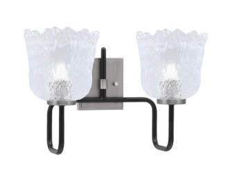 Toltec Lighting - 6222-MBGP-4230 - Two Light Bath Bar - Sandia - Matte Black & Graphite