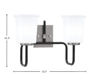Sandia Two Light Bath Bar (6222-MBGP-5031)