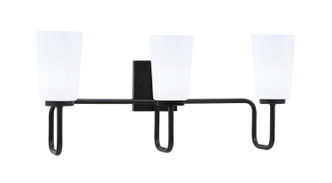 Toltec Lighting - 6223-MB-261 - Three Light Bath Bar - Sandia - Matte Black