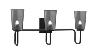 Toltec Lighting - 6223-MB-262 - Three Light Bath Bar - Sandia - Matte Black