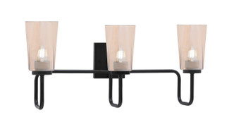 Toltec Lighting - 6223-MB-263 - Three Light Bath Bar - Sandia - Matte Black