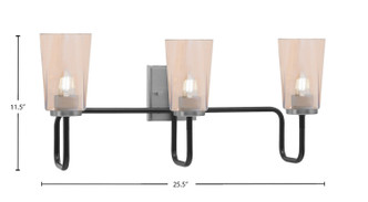 Sandia Three Light Bath Bar (6223-MBGP-263)