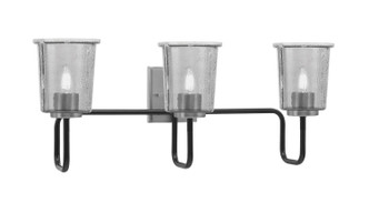 Toltec Lighting - 6223-MBGP-5032 - Three Light Bath Bar - Sandia - Matte Black & Graphite