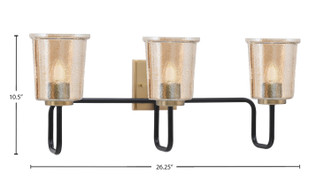 Sandia Three Light Bath Bar (6223-MBNAB-5033)