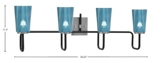 Sandia Four Light Bath Bar (6224-MBGP-265)