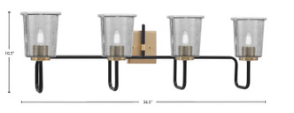 Sandia Four Light Bath Bar (6224-MBNAB-5032)
