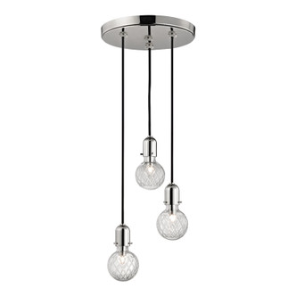 Hudson Valley - 1103-PN - Three Light Pendant - Marlow - Polished Nickel