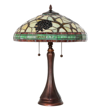 Pinecone Two Light Table Lamp