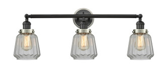 Innovations - 205BK-BPSN-HRSN-G142 - Three Light Bath Vanity - Franklin Restoration - Matte Black