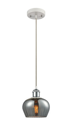 Innovations - 516-1P-WPC-G93 - One Light Mini Pendant - Ballston - White Polished Chrome