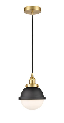 Innovations - 616-1PH-SG-HFS-61-BK - One Light Pendant - Downtown Urban - Satin Gold