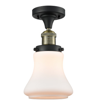 manufacturer_finish:Black Antique Brass|manufacturer_glass:Matte White Bellmont|light_output:220.00lm|color_temperature:2200K|cri:99