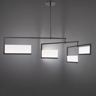 W.A.C. Lighting - PD-29256-BK - LED Chandelier - Quartet - Black