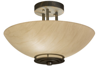 Meyda Tiffany - 159962 - Two Light Semi-Flushmount - Thurston - French Bronze