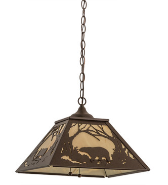 Moose & Black Bear Two Light Pendant (169952)