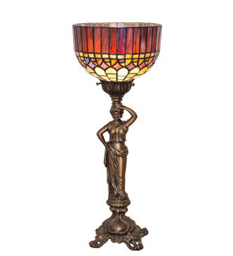 Meyda Tiffany - 300286 - One Light Accent Lamp - Tiffany Candice - Mahogany Bronze Antique Brass