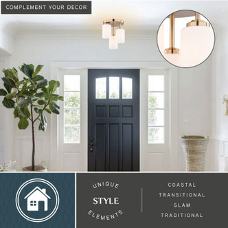 Park Ridge Three Light Flush Mount (C0358)
