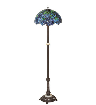 Tiffany Wisteria Three Light Floor Lamp (225024)