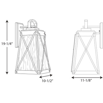 Creighton One Light Wall Lantern (P560033-020)