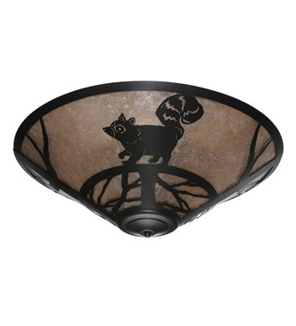 Raccoon on the Loose Three Light Flush Mount (243215)