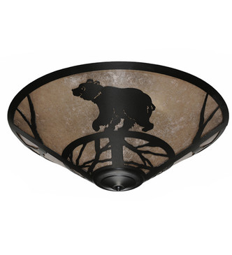 Happy Bear on the Loose Three Light Flush Mount (243441)