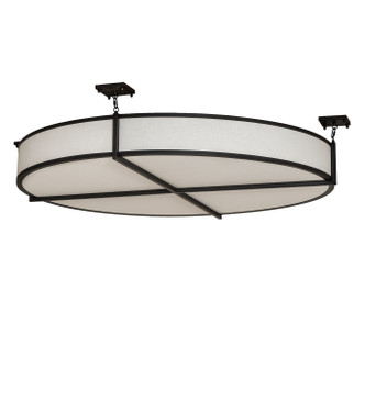 Cilindro Structure Eight Light Semi-Flushmount