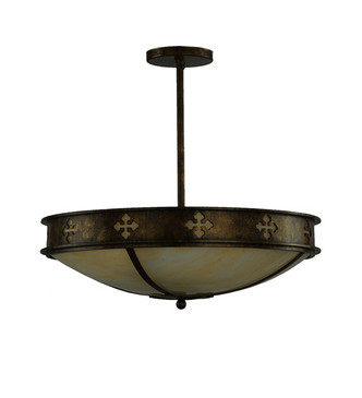 Byzantine Three Light Semi-Flushmount (245549)