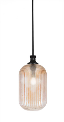 Toltec Lighting - 74-MB-4603 - One Light Pendant - Stem - Matte Black