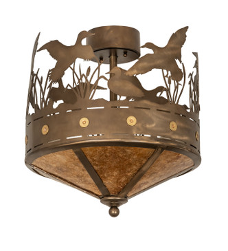 Ducks in Flight Four Light Flushmount (246225)