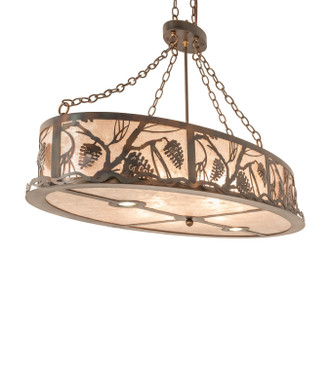Meyda Tiffany - 247419 - Eight Light Pendant - Winter Pine - Dark Burnished Antique Copper