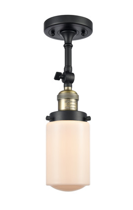 Innovations - 201F-BAB-G311 - One Light Semi-Flush Mount - Franklin Restoration - Black Antique Brass