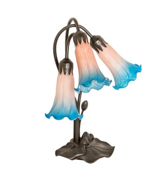 Pink/Blue Three Light Table Lamp (254157)