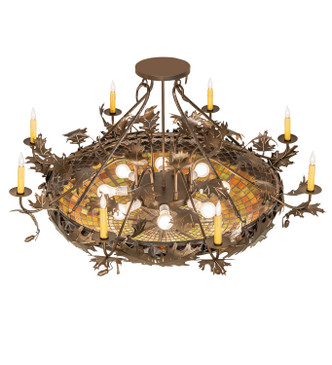 Oak Leaf & Acorn 16 Light Semi-Flushmount (258340)