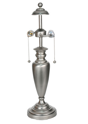Meyda Tiffany - 69406 - Two Light Table Base - Urn - Brushed Nickel
