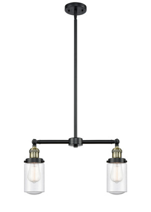 Innovations - 209-BAB-G314 - Two Light Island Pendant - Franklin Restoration - Black Antique Brass
