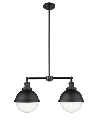 Innovations - 209-BK-HFS-84-BK-LED - LED Island Pendant - Franklin Restoration - Matte Black