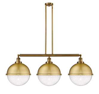 Innovations - 213-BB-HFS-124-BB - Three Light Island Pendant - Franklin Restoration - Brushed Brass