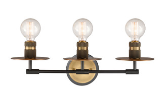 Innovations - 431-3W-BBB-LED - Three Light Bath Vanity - Restoration - Black Brushed Brass